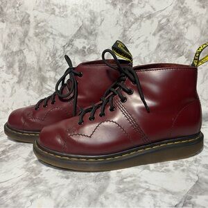Dr Martens phillip cherry monkey church boots size 9